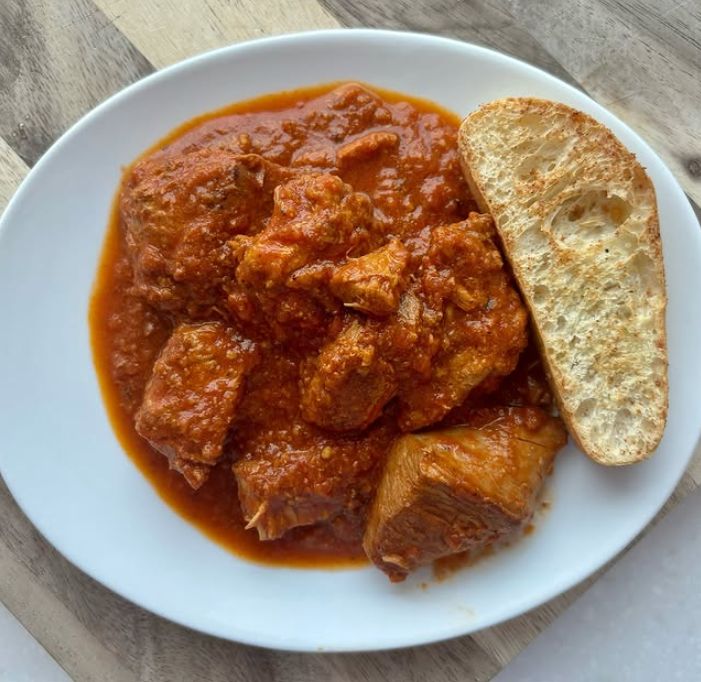 Homemade butter chicken